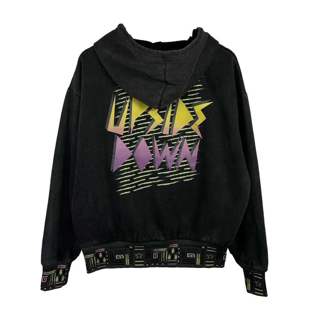 PACSUN X Stranger Things Upside Down Hoodie M Black Unisex 80s Retro‎ Collector